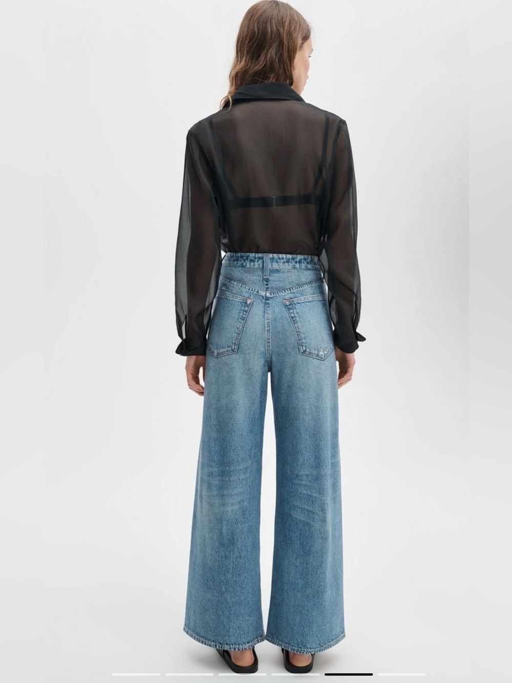 Rag & Bone Miramar Sofie Ankle-Length Pant Faux Denim Pants Size 30 - Picture 3 of 16